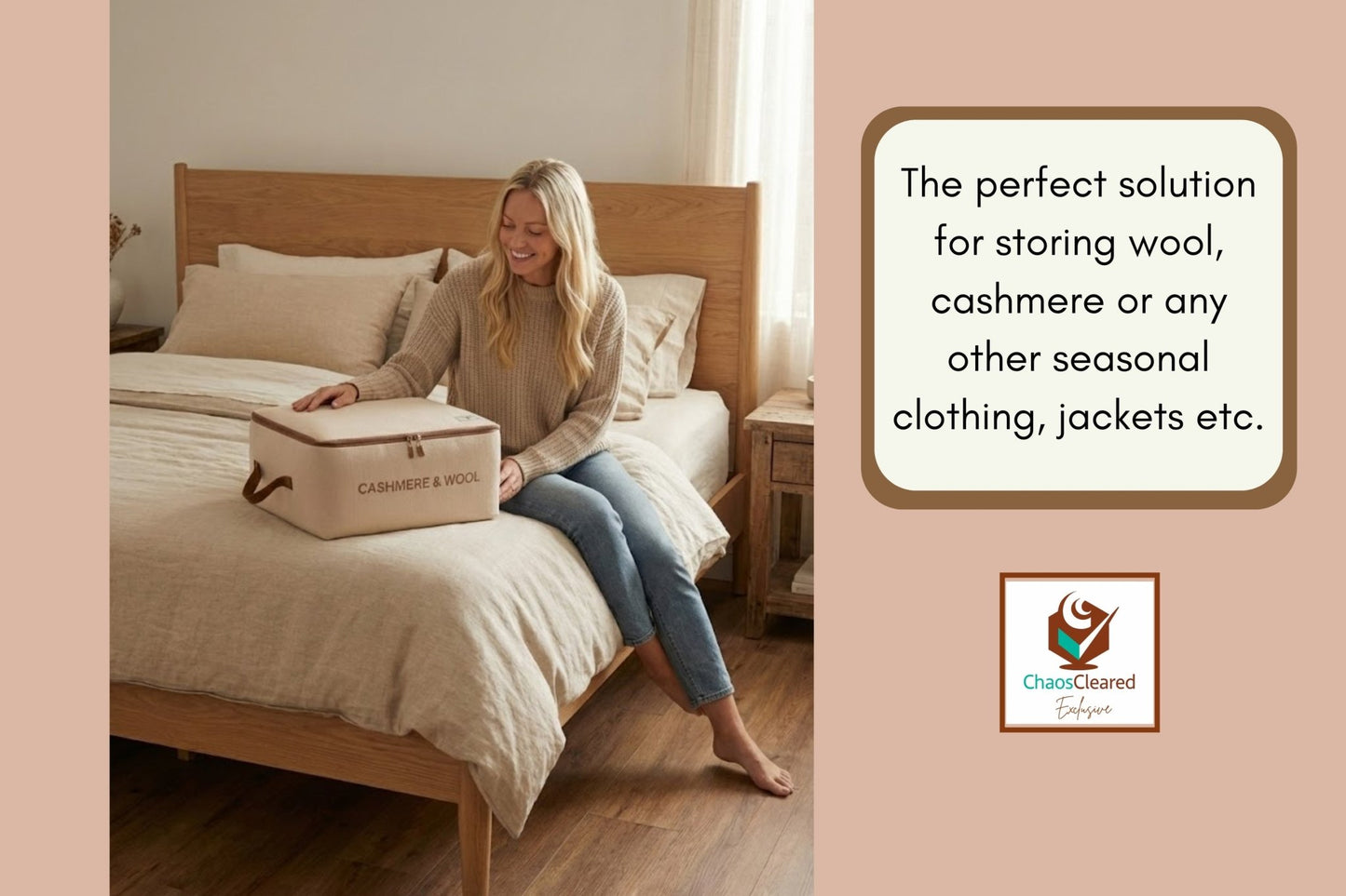 Chaos Cleared Canvas Cashmere Bag - ChaosCleared