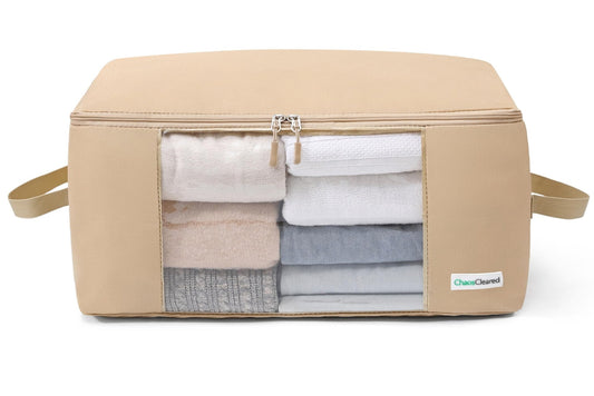 Chaos Cleared Beige Clothing Bag 2 Pack - ChaosCleared