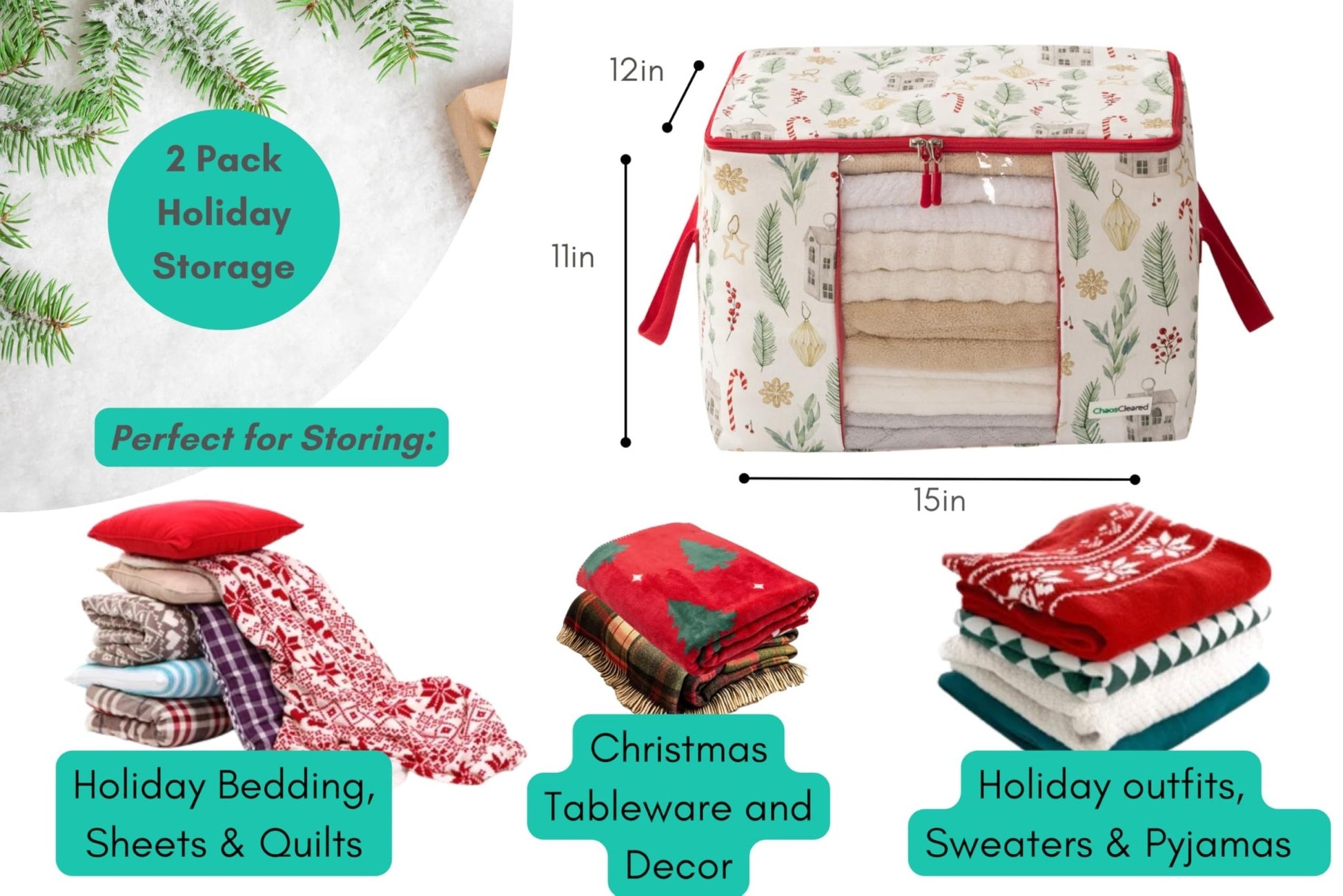 Chaos Cleared Candycane Bag 2 Pack - ChaosCleared