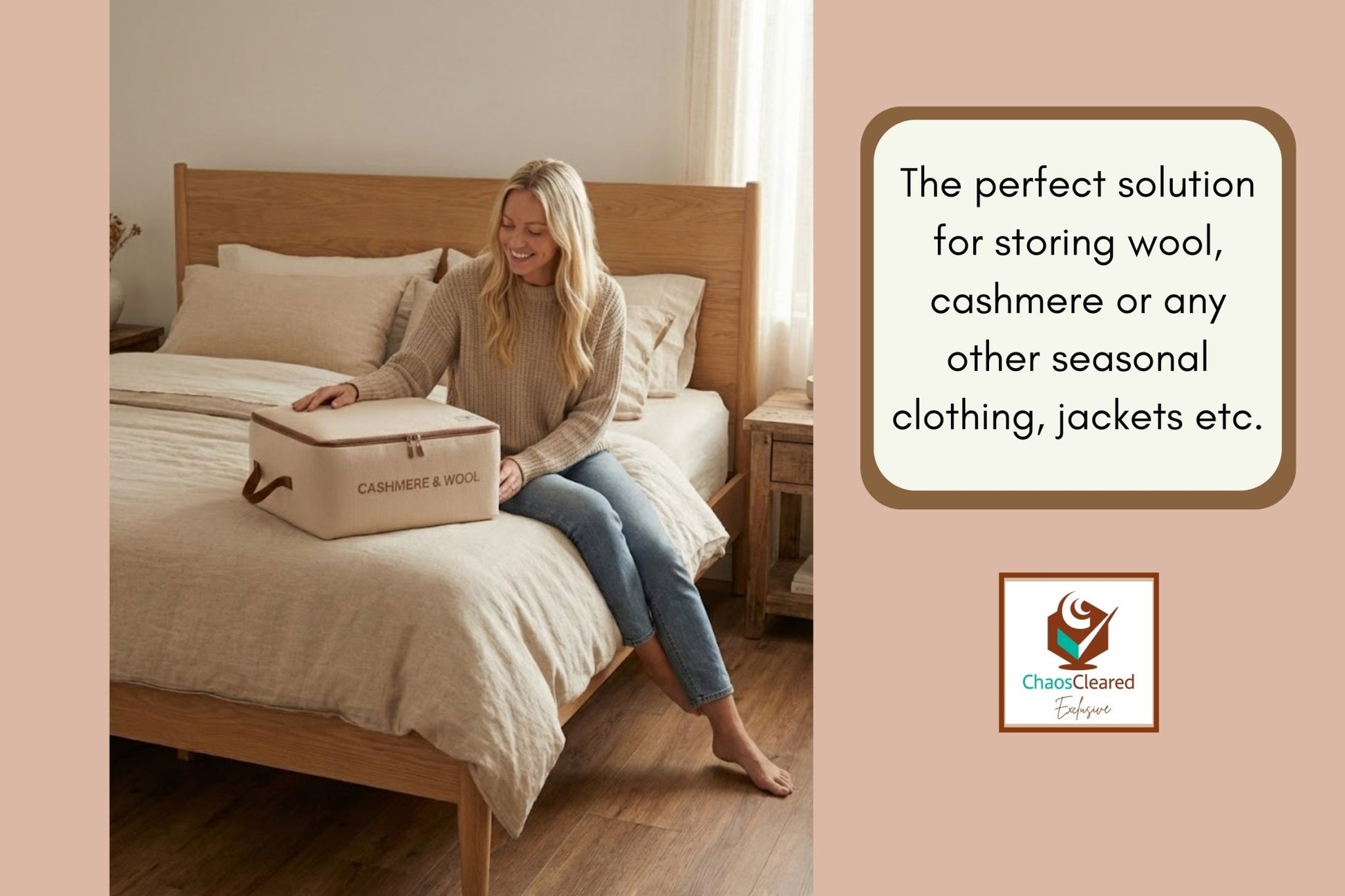 Chaos Cleared Canvas Cashmere Bag - ChaosCleared