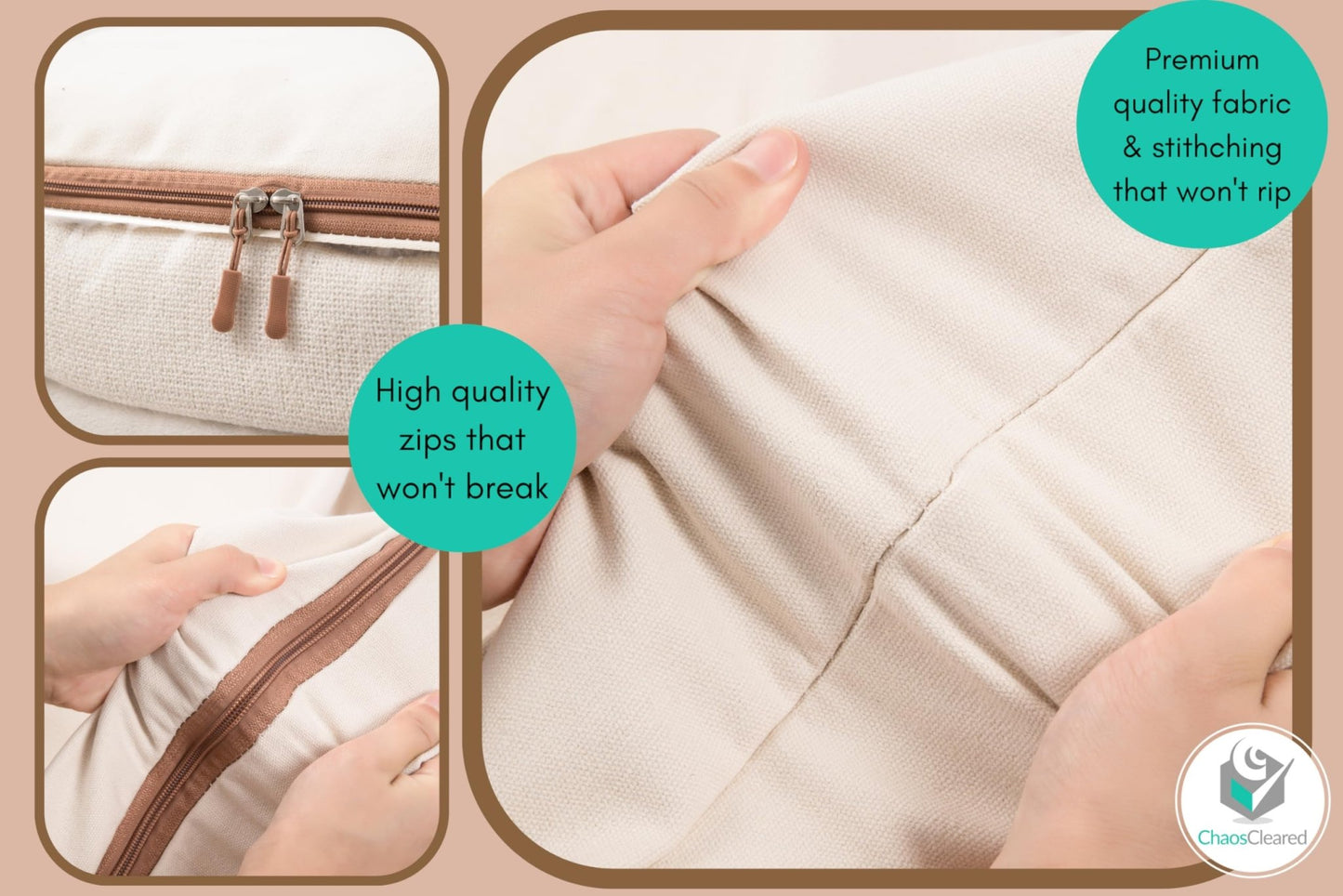 Chaos Cleared Canvas Clothing Bag 2 Pack - ChaosCleared