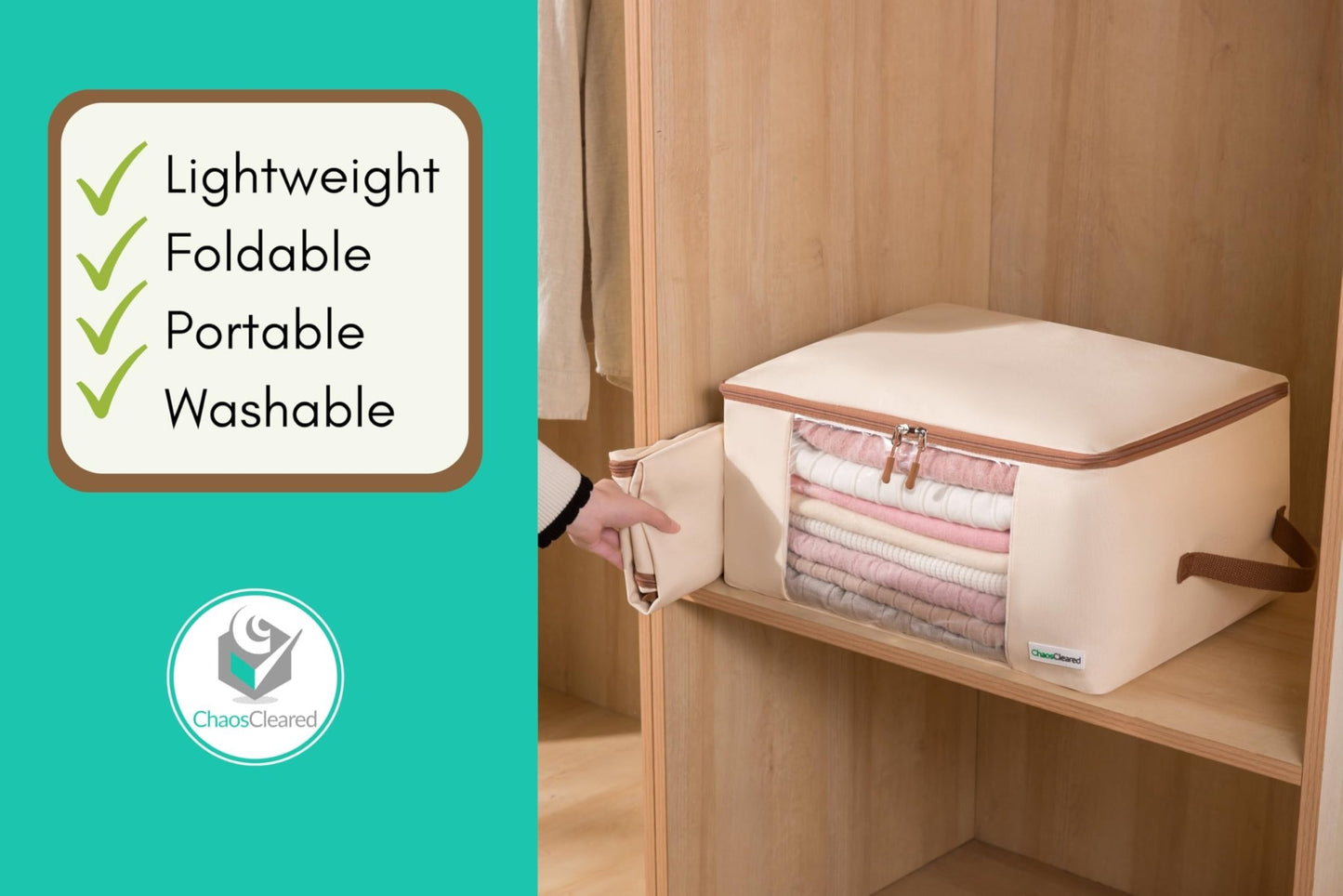 Chaos Cleared Canvas Clothing Bag 2 Pack - ChaosCleared