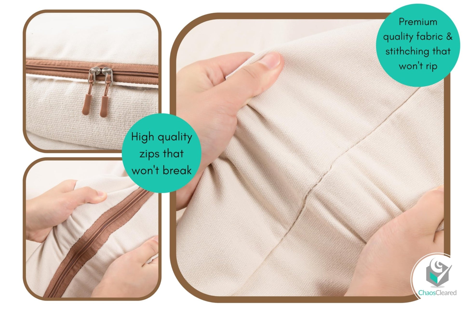 Chaos Cleared Canvas Comforter Bag 2 Pack - ChaosCleared