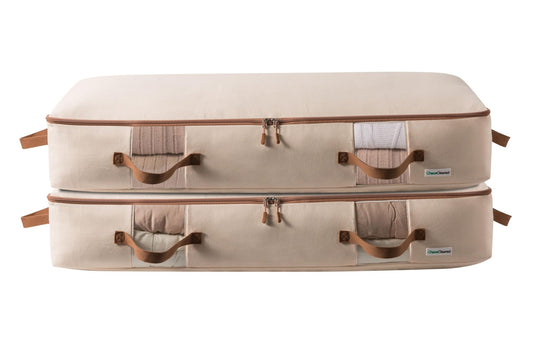 Chaos Cleared Canvas Underbed Bag 2 Pack - ChaosCleared