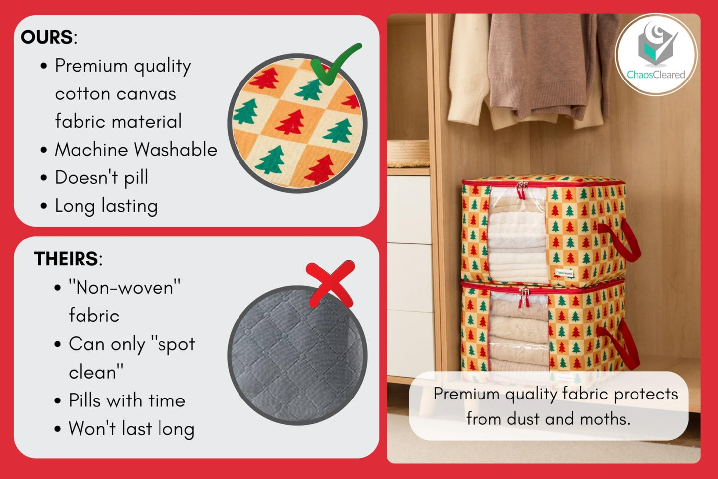 Chaos Cleared Christmas Tree Bag 2 Pack - ChaosCleared