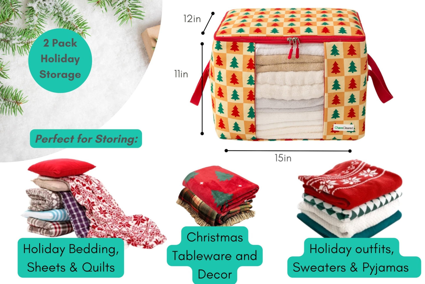 Chaos Cleared Christmas Tree Bag 2 Pack - ChaosCleared