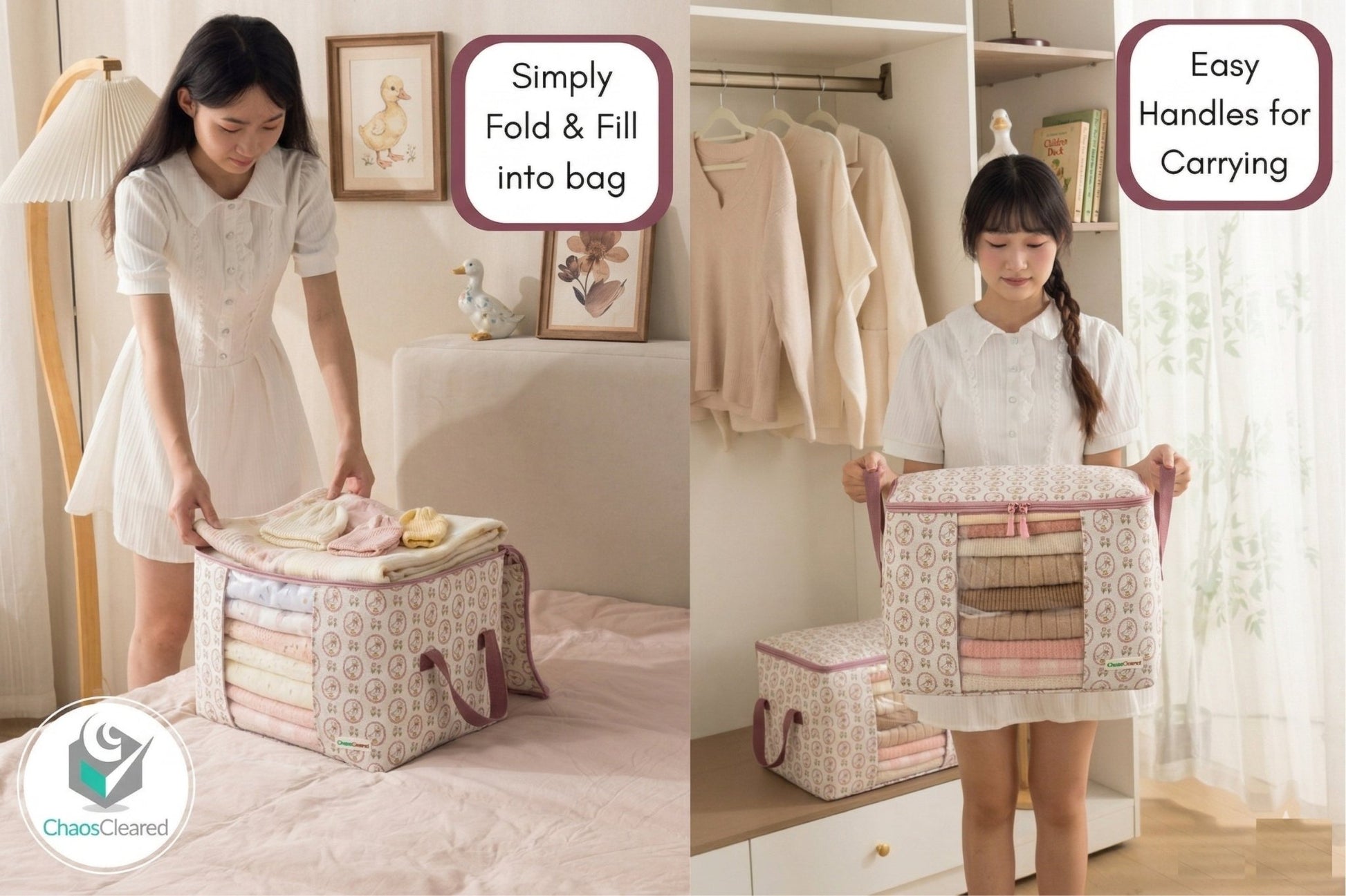 Chaos Cleared Pink Duck Bag 2 Pack - ChaosCleared