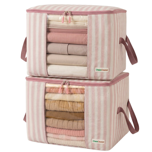 Chaos Cleared Pink Stripe Bag 2 Pack - ChaosCleared