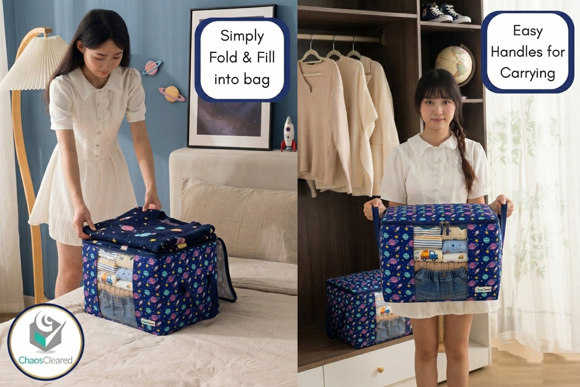 Chaos Cleared Planets Boy Bag 2 Pack - ChaosCleared