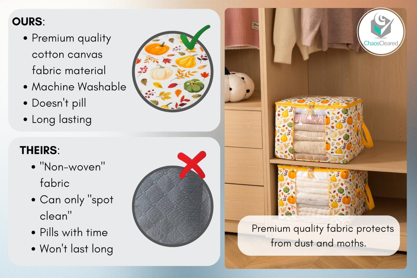 Chaos Cleared Pumpkin Bag 2 Pack - ChaosCleared