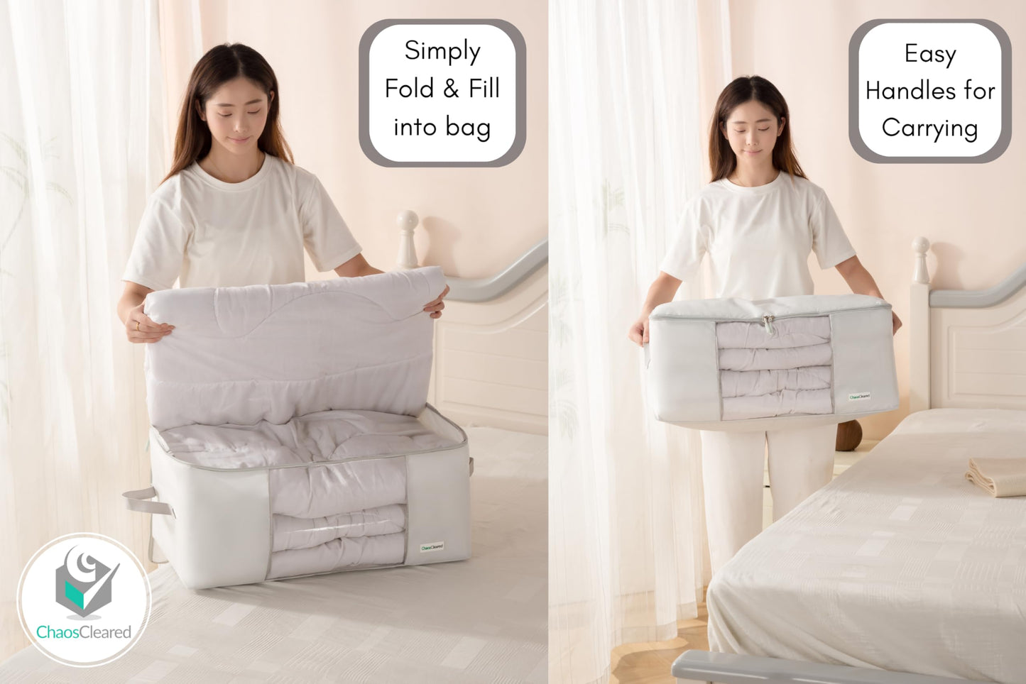 Chaos Cleared Gray Comforter Bag