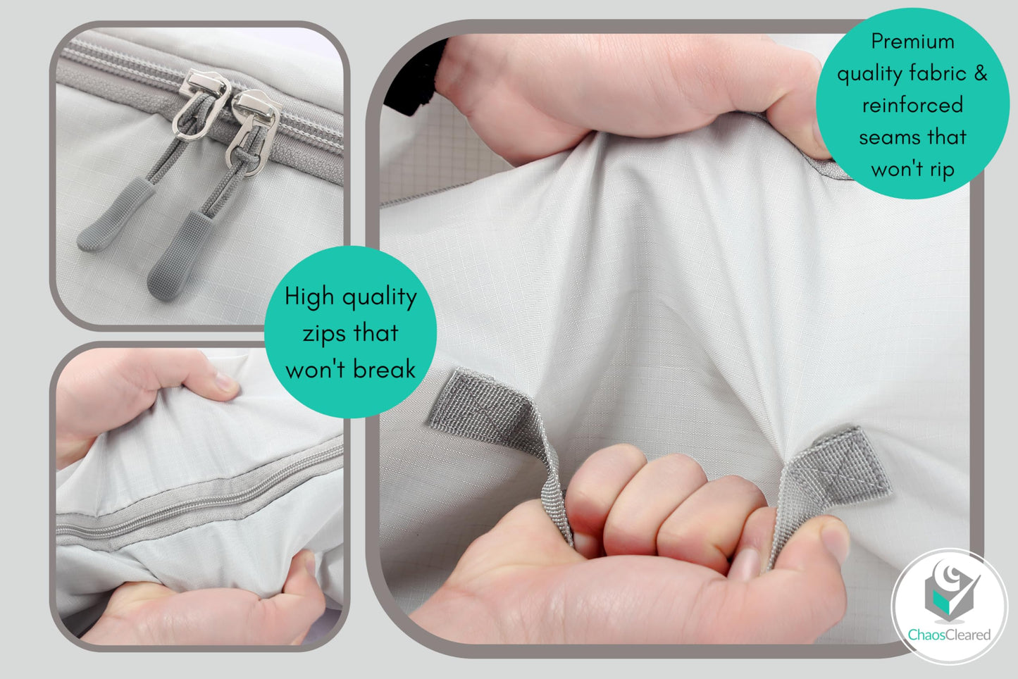 Chaos Cleared Gray Comforter Bag