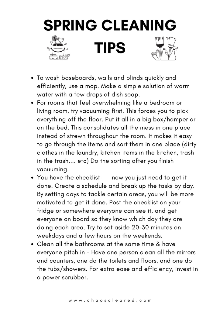 Spring Cleaning Checklist Bundle
