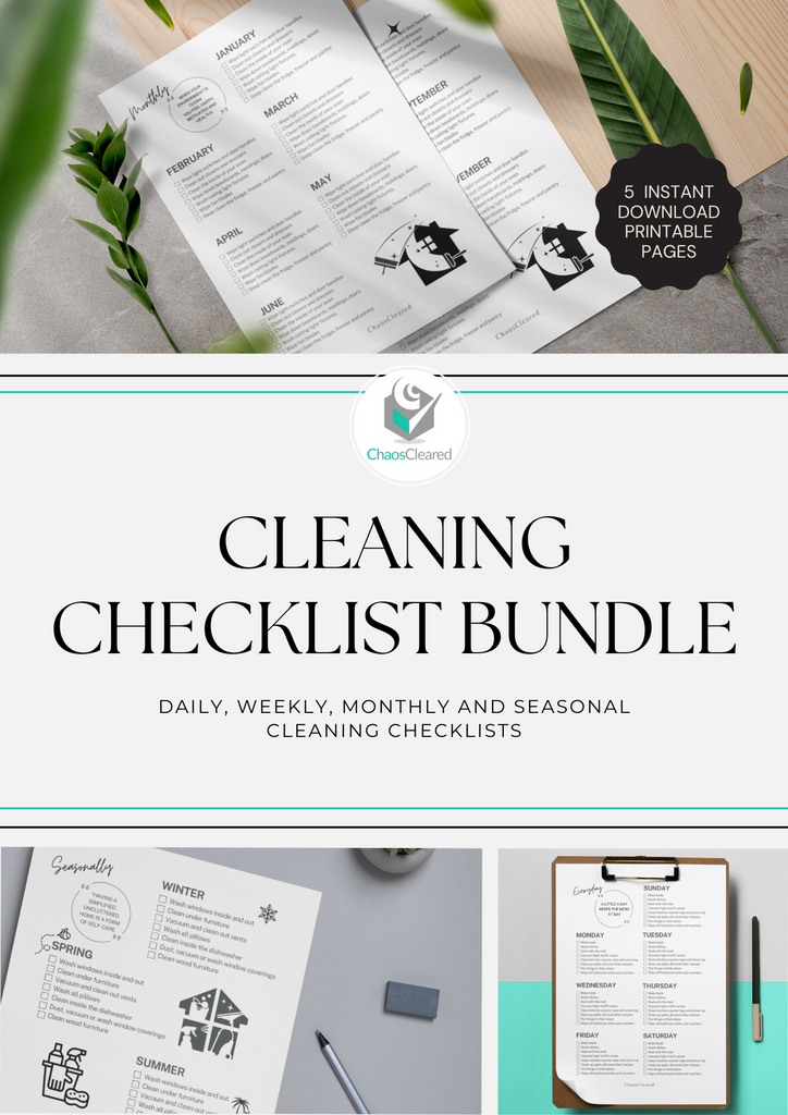 Daily, Weekly, Monthly and Seasonal Checklist Bundle